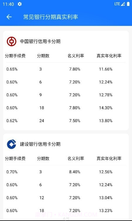真实利率计算器截图2