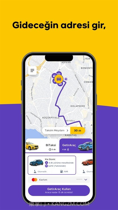 土耳其bitaksi打车截图1 土耳其bitaksi打车截图1