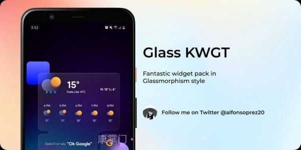 Glass KWGT截图3